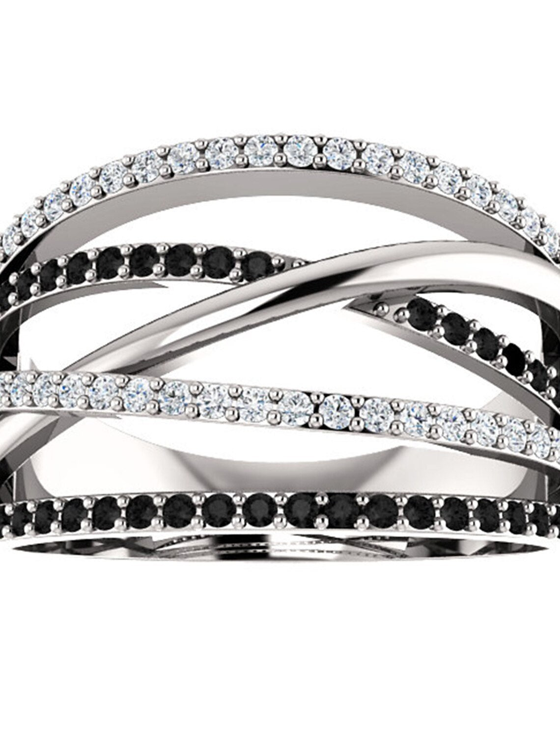 Wholesale Couple Rings Wedding Fancy Black White Alloy Drop Elegant Cute Stylish